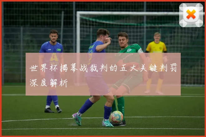 世界杯揭幕战裁判的五大关键判罚深度解析